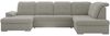 Ecksofa, Wohnzimmer U Couch, Polstersofa mit Bettkasten - MADRITO U - Hellgrau Boucle - Rechts Bild 5