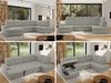 Ecksofa, Wohnzimmer U Couch, Polstersofa mit Bettkasten - MADRITO U - Hellgrau Boucle - Rechts Bild 2