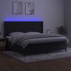 vidaXL Boxspringbett mit Matratze & LED Schwarz 200x200 cm Samt 3139825 Bild 3