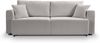 Schlafsofa mit Bettkasten (B/H/T: 250x95x99 cm) in Hellgrau Bild 2