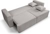 Schlafsofa mit Bettkasten (B/H/T: 250x95x99 cm) in Hellgrau Bild 4