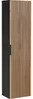 Vente-unique - MADELA Badezimmersäule und -regal Holz, Platte SchwarzBeige - B 25 cm x H 140 cm x L 35 cm Bild 3