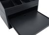 Schreibtisch Organizer HWC-Q74, Ordnungssystem 3-teilig Schubfach Tischablage Stifthalter Ablage, 29 x 35 x 26 cm ~ schwarz Bild 4