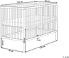 Babybett Kiefernholz BELENGER 60 x 120 cm Hellbraun Bild 2