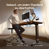 Desktronic HomePro Elektrisch höhenverstellbarer Schreibtisch 140x70cm Schwarz/Walnuss mit Memory-Funktion, Anti-Kollisions Technologie, USB-A und USB-C-Ladeanschlüssen Bild 2