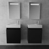 Alpenberger Badmöbel-Set Gäste WC Waschbecken mit Unterschrank - Badschrank Hängend, (2-tlg. Waschtisch Set Schwarz Matt, Waschbeckenunterschrank mit Softclose), Waschplätze für Kleine Bäder - Badschrank Hängend und Vormontiert Bild 3