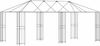 vidaXL Gazebo Rahmen 6 x 3 m Schwarz Stahl 3375981 Bild 2