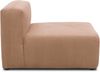DOMO. collection Polsterhocker 800011, 1FEL, Rechteckig, individuell kombinierbar, modularer Cord Fußhocker, Polstergarnitur, 85 x 108 x 69 (BxTxH), rose Bild 3