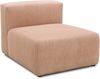 DOMO. collection Polsterhocker 800011, 1FEL, Rechteckig, individuell kombinierbar, modularer Cord Fußhocker, Polstergarnitur, 85 x 108 x 69 (BxTxH), rose Bild 2