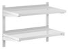 Royal Catering Hängeregal 80 x 40 cm Wandbord Doppel Wandregal Edelstahl Regal 2 Ablagen Bild 5