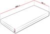 Beidseitige Schaumstoffmatratze Blue 12 cm (Größe: 90x200 cm) Bild 2