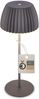 BRILONER - Riffle LED Tischlampe kabellos IP44 mit Lichtkante, 14,5x36,5 cm, Touchdimmer, Akku tauschbar, Nachttischlampe, Leselampe, LED Lampe, Akku Lampe, German Design Award Winner, Anthrazit Bild 3