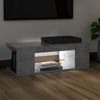 vidaXL TV-Schrank mit LED-Leuchten Betongrau 90x39x30 cm 804242 Bild 2