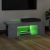 vidaXL TV-Schrank mit LED-Leuchten Betongrau 90x39x30 cm 804242 Bild 3