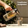 SILBERTHAL Wasserkaraffe aus Glas mit Deckel, (1-tlg), für Kalt- & Heißgetränke Bild 4