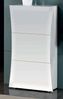 Dmora Schuhregal Ambrosio, Mehrzweckschrank mit 3 Türen, Schuhregal für den Eingangsbereich, 100 % Made in Italy, 71 x 27 x 122 cm, glänzend weiß, Bild 2