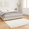 vidaXL Teppich aus Kunstschaffell TAFALLA Weiß 120 x 120 cm Polyester 42021465 Bild 4