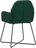 vidaXL Esszimmerstühle 4 pcs Samt (V) Dunkelgrün 55 x 50 x 84 cm 3428375 Bild 5