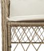 vidaXL 9-tlg. Garten-Essgruppe mit Kissen Beige Poly Rattan 3212063 Bild 5