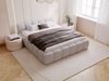 GRAINGOLD Cloud Low Bett 160x200, Polsterbett mit Bettkasten und Lattenrost, Bouclé-Stoff, Grau Bild 3