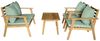 Primaster Loungeset Lovina 4-teilig Gartenmöbel Set Holz Gartenlounge Sitzgruppe Bild 4