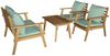 Primaster Loungeset Lovina 4-teilig Gartenmöbel Set Holz Gartenlounge Sitzgruppe Bild 3