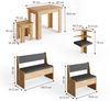Eckbankgruppe Roman Goldkraft Eiche 150 x 120 cm mit Tisch Vicco Bild 3