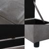 Sitztruhe Bukit 118x37x43 cm Kunstleder Grau [en. casa] Bild 5