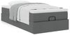 vidaXL Ottoman-Bett mit Matratze Dunkelgrau 100x200 cm Stoff 3311086 Bild 4