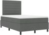 vidaXL Boxspringbett mit Matratze Dunkelgrau 120 x 200 cm Stoff 3339302 Bild 5