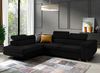 Ecksofa in L-Form Mediolan, L-förmige Eckcouch mit Schlaffunktion, ausziehbares Sofa, 1 Bettzeugbehälter, verstellbare Kopfstützen, (Kronos 07), 72 x 201 cm Bild 2