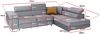 Ecksofa in L-Form Mediolan, L-förmige Eckcouch mit Schlaffunktion, ausziehbares Sofa, 1 Bettzeugbehälter, verstellbare Kopfstützen, (Kronos 07), 72 x 201 cm Bild 5