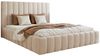 Goldstoff Polsterbett Luxuriöses Schlafzimmerbett IMPERIA mit elegantem Kopfteil & Stauraum (120–200x200 cm, Kopfteilhöhe: 90/110 cm, Seitenhöhe: 30 cm), Luxuriöses Bettgestell mit großem Stauraum und modernem Design Bild 3