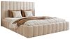 Goldstoff Polsterbett Luxuriöses Schlafzimmerbett IMPERIA mit elegantem Kopfteil & Stauraum (120–200x200 cm, Kopfteilhöhe: 90/110 cm, Seitenhöhe: 30 cm), Luxuriöses Bettgestell mit großem Stauraum und modernem Design Bild 4