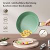 Antihaft Bratpfanne 24cm Grün Induktion Holzgriff Granitbeschichtet Bild 5