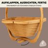 faltbarer Obstkorb / Apfel-Design aus Bambus /ca. 26,7 x 30 x 22,5 cm (B/H/T) Bild 5