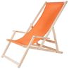 Melko Gartenliege Klappbarer Liegestuhl aus Holz mit Stoffbezug, Rückenlehne verstellbar, Liegestuhl, 1 St, Set bestehend aus 1 klappbaren Liegestuhl mit Stoffbezug, Klappbarer Strandstuhl aus Holz dreistufig verstellbarer Rückenlehne Bild 4