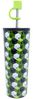 Minecraft Edelstahl Thermobecher 770 ml mit Trinkhalm und Deckel Bild 2