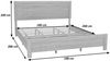 King Size Bett HWC-P44, Doppelbett Bettgestell mit Lattenrost, 180x200cm ~ Sonoma-Eiche-Optik Bild 3