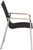 Kettler Edelstahl Diamond Stapelsessel Garten Teak Armlehne Bild 3