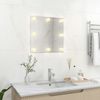 vidaXL Wandspiegel mit LED-Beleuchtung Quadratisch Glas [3078636] Bild 3