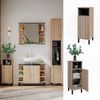 Midischrank Aquis Sonoma 30 x 81.8 cm mit Tür und offenem Fach Vicco Bild 2