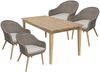Tischgruppe Visalia/Pueblo aus Kunststoffgeflecht / Akazie,brushed wash Bild 1