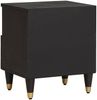 vidaXL Nachttisch Schwarz 40 x 33 x 46 cm Massivholz Mango 4018814 Bild 5