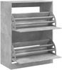 vidaXL Schuhschrank mit 2 Klappen Betongrau 80x42x108 cm 3214402 Bild 5