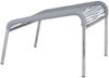 Fußhocker Outdoor Fiam Mya Lounge Spaghetti aus Aluminium grau Bild 3