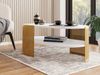 Couchtisch Fahugin Oval Gold II (Farbe: Gold / Arktisches Weiß) Bild 2