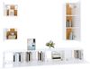 vidaXL 5-tlg. TV-Schrank-Set Weiß Holzwerkstoff 3114446 Bild 4