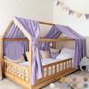 lilimaus Betthimmel Musselin Hausbett Himmel für Kinderzimmer mit Gold Applikation, Musselin Betthimmel aus Baumwolle für Kinderzimmer-Deko Bild 5