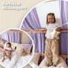 lilimaus Betthimmel Musselin Hausbett Himmel für Kinderzimmer mit Gold Applikation, Musselin Betthimmel aus Baumwolle für Kinderzimmer-Deko Bild 2